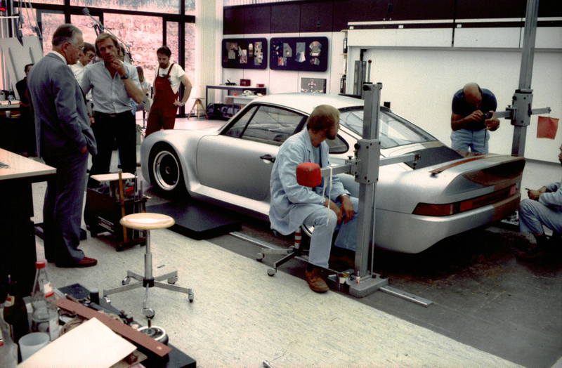 Everyone looks super confident, right? Not so much. Note the car still has 911 rain gutters on it.
